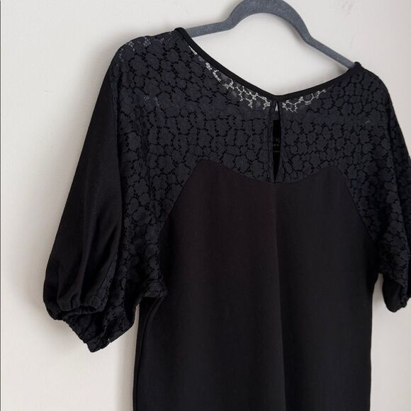 Kate Spade Flora Leopard Lace Ponte Little Black Dress  Office  Size S - Picture 5 of 12